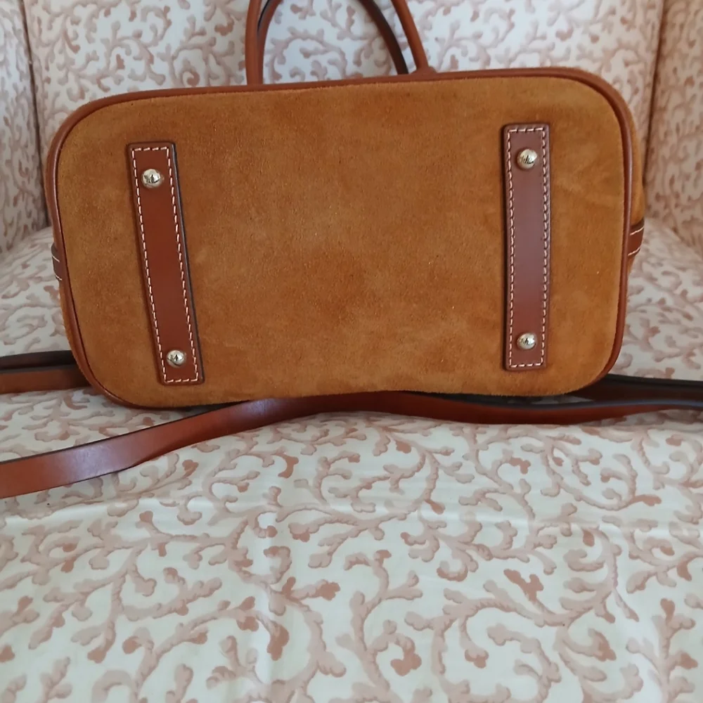 Dooney & Bourke Suede Satchel - Picture 4 of 4